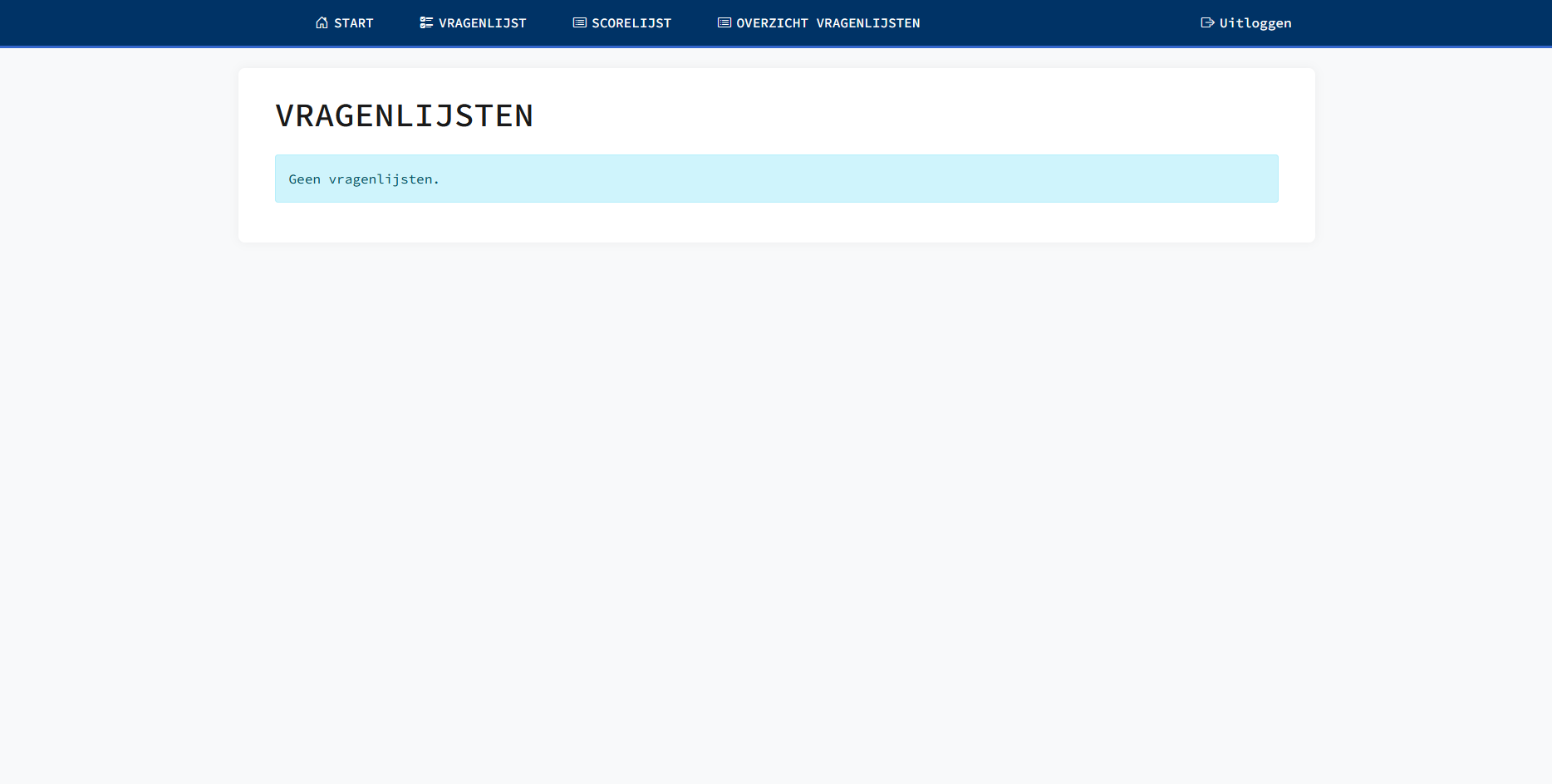Completed questionnaires