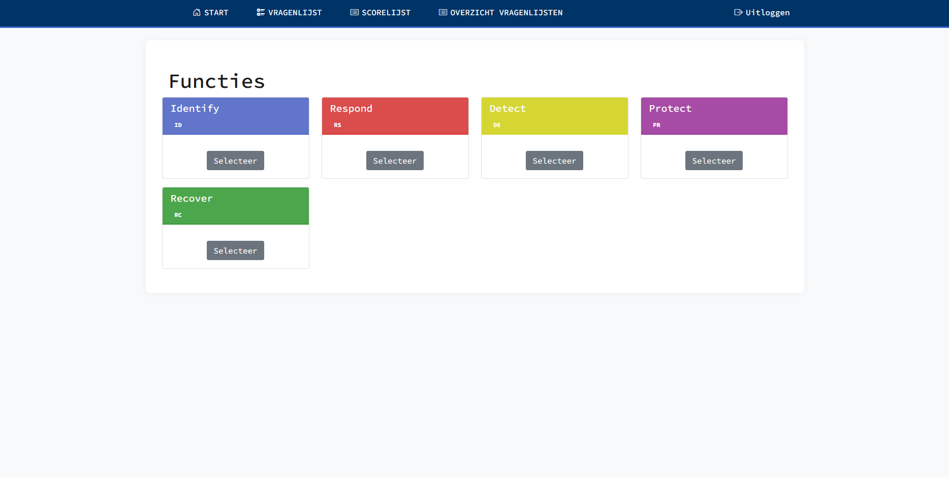 Fill in questionnaire